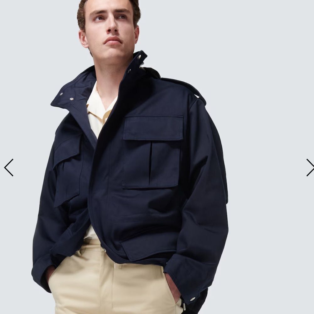 AMI Alexandre Mattiussi Blue Parka Men’s Size S‎